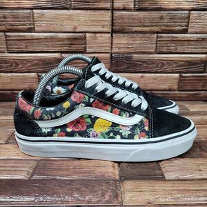 Vans Floral Sneakers Size 5.5